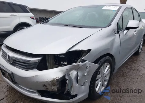 2012 Honda Civic Ex z USA, uszkodzony, nr VIN 2HGFB2F85CH608837